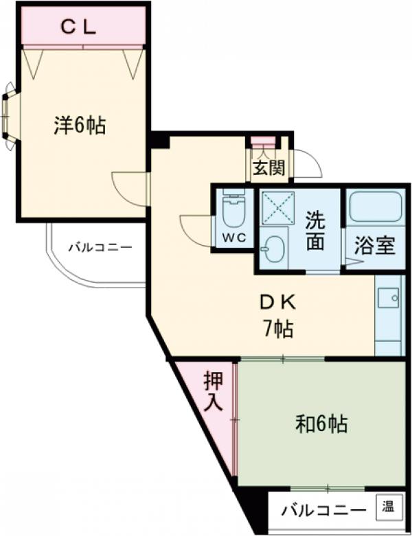 生活館ビルの間取り