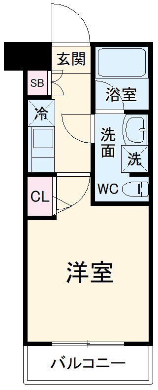 下作延の完工年月(2015年5月)築の賃貸マンションの間取り