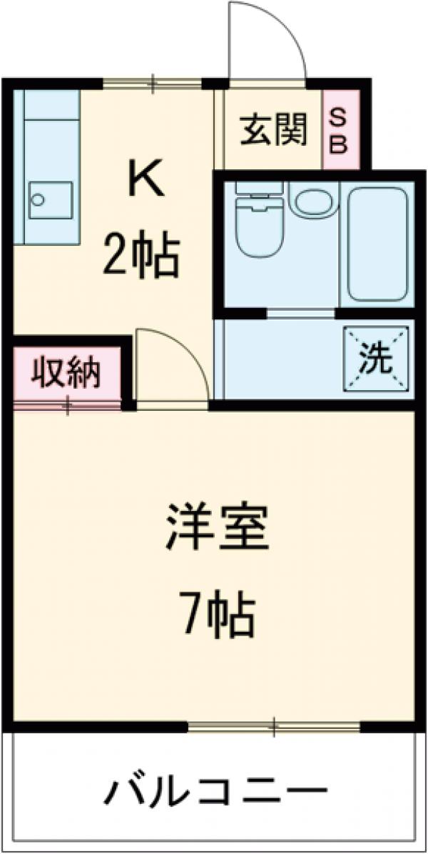 アネックス調布Ⅱの間取り
