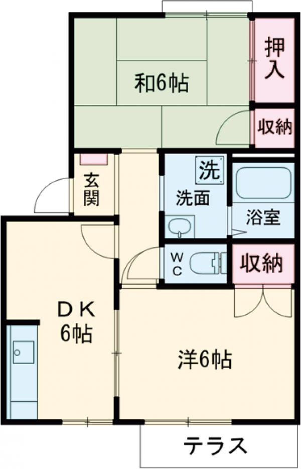 北の台クリーンハイツBの間取り