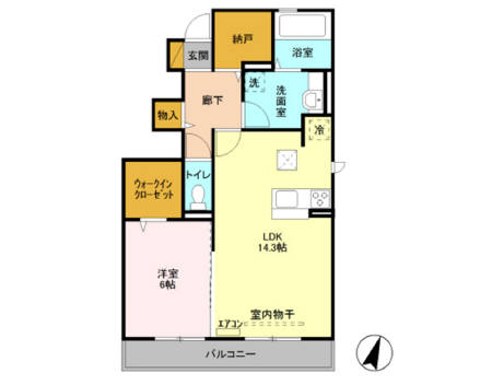 匠乃館 Eの間取り