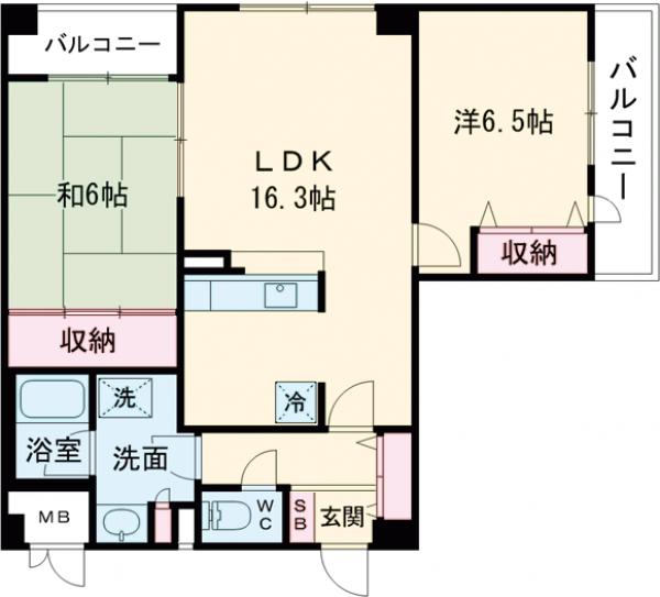 アクシス調布の間取り