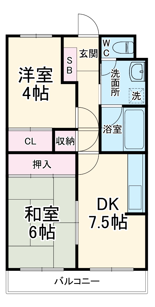 グリーンハイツの間取り