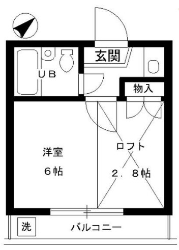 小柳町の完工年月(1990年9月)築の賃貸アパートの間取り