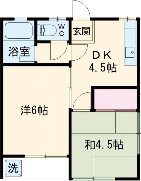 鈴木ハイツの間取り
