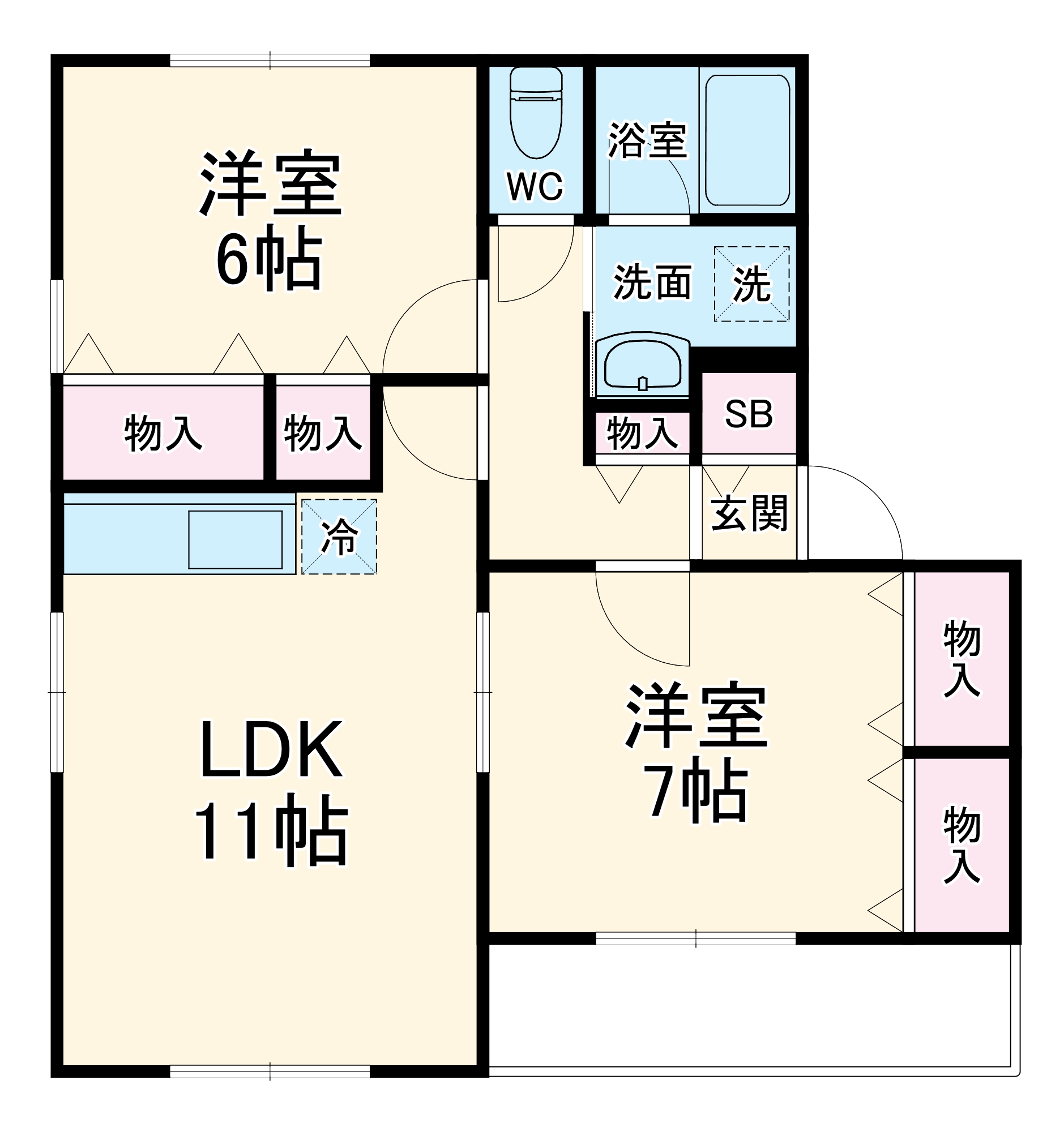 コモンズあざみ野C棟の間取り