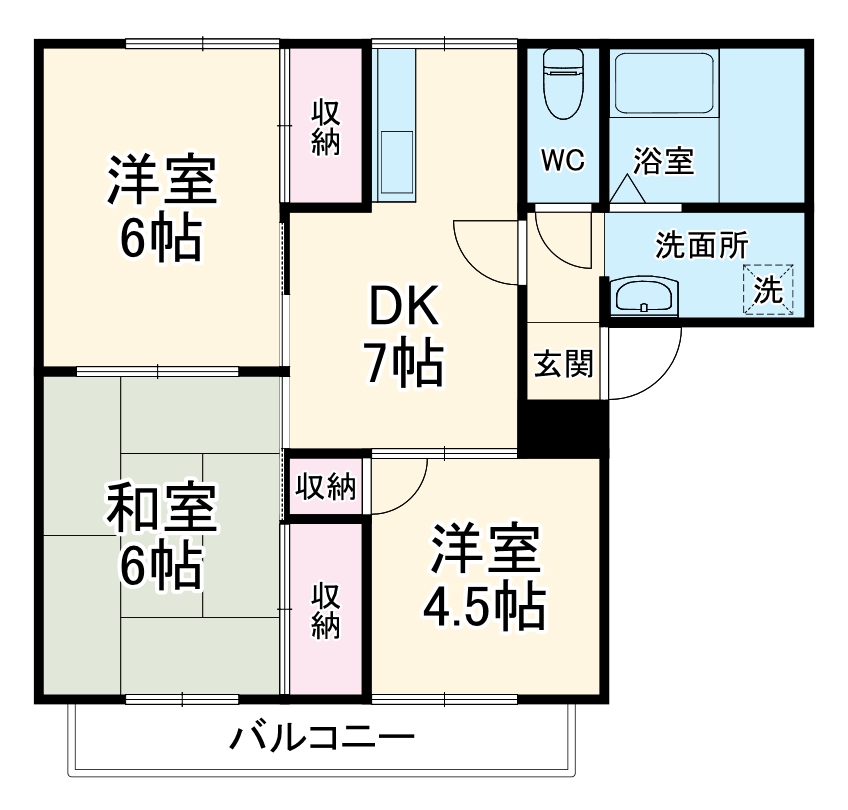 ファミールA&Mの間取り
