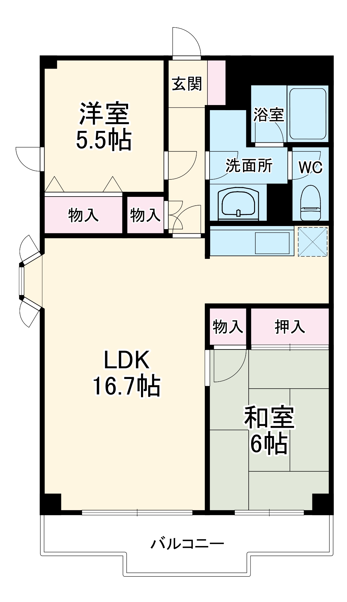 ベルクレエの間取り
