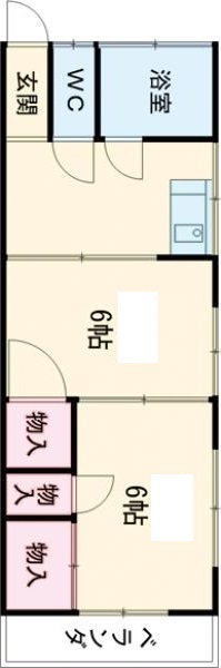 コーポ落合の間取り