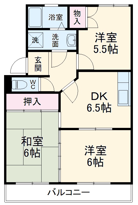 ヴェルデ・ジャルディーノAの間取り