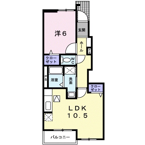 プラシード森岡の間取り