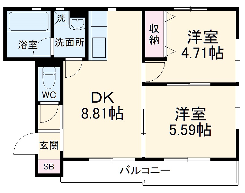 シャトレ等々力の間取り