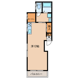 多摩川の完工年月(1969年12月)築の賃貸マンションの間取り
