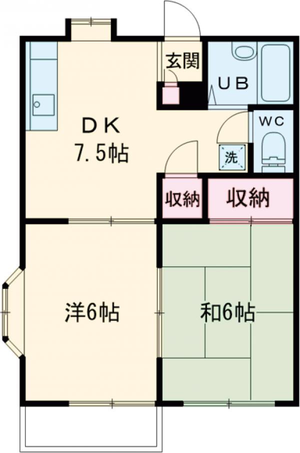 ルナハイツの間取り