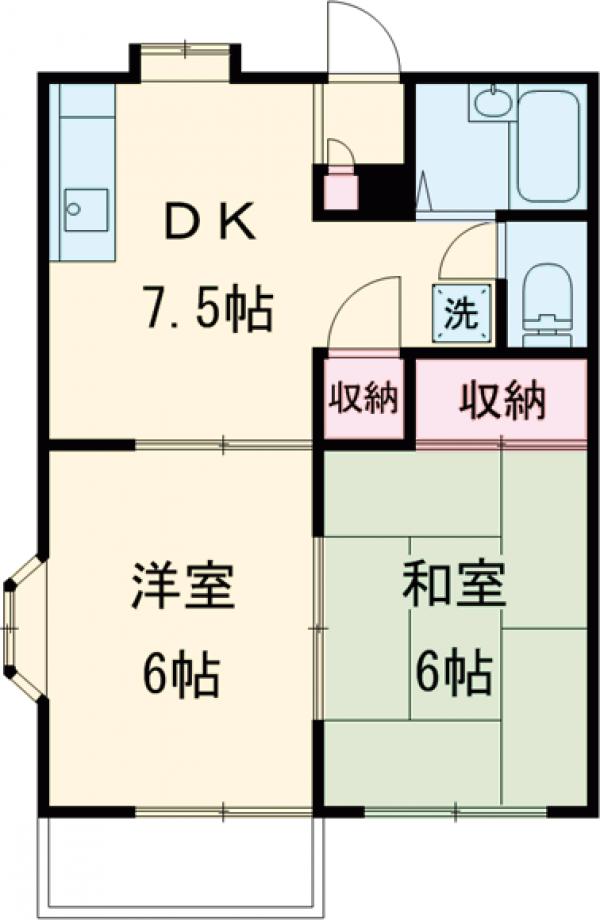 ルナハイツの間取り