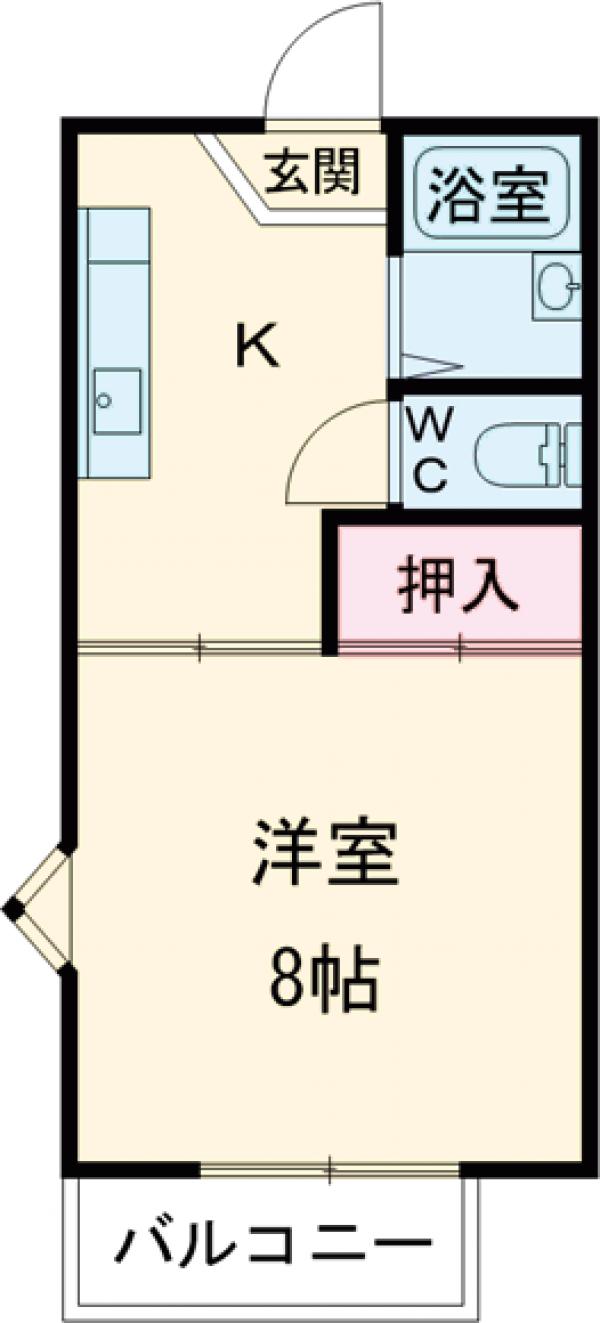 ドミールヤマミヤBの間取り