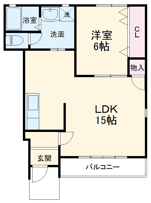 キャプリコーンエス Aの間取り