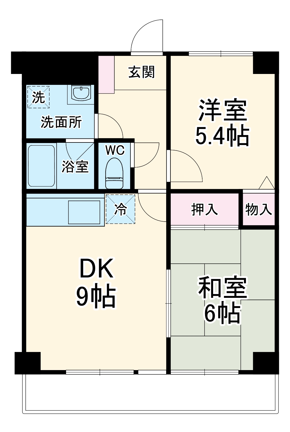 コンフォートソシアKの間取り