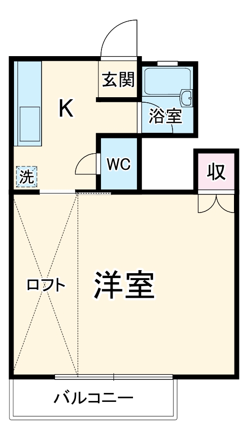 クリスカルマンションの間取り