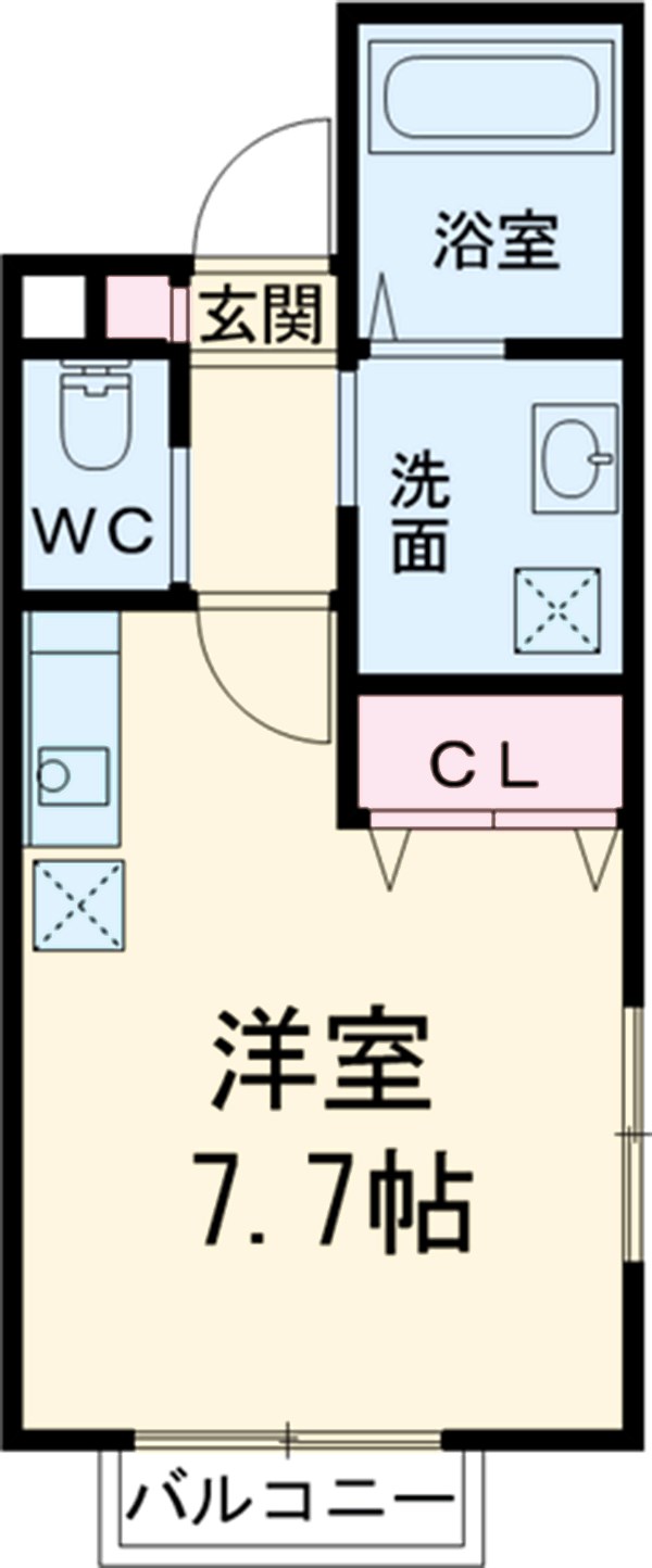 クレアージュ航空公園の間取り