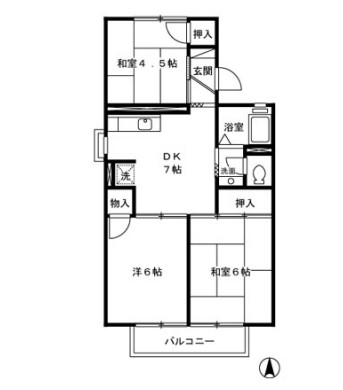 レジデンス三鷹の間取り
