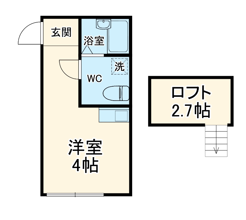 ブランドール北見方の間取り