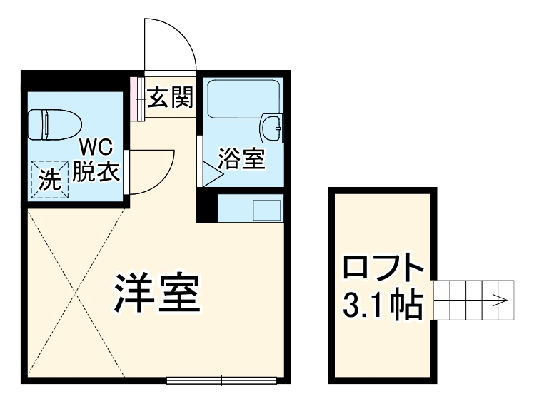 ブランドール北見方の間取り