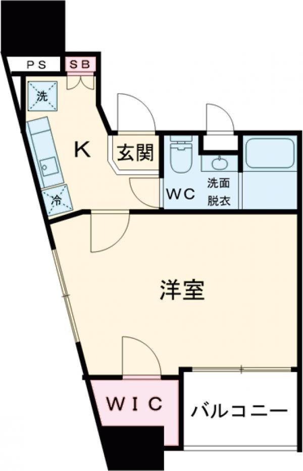 アイル東京リバーサイド・703号室の間取り