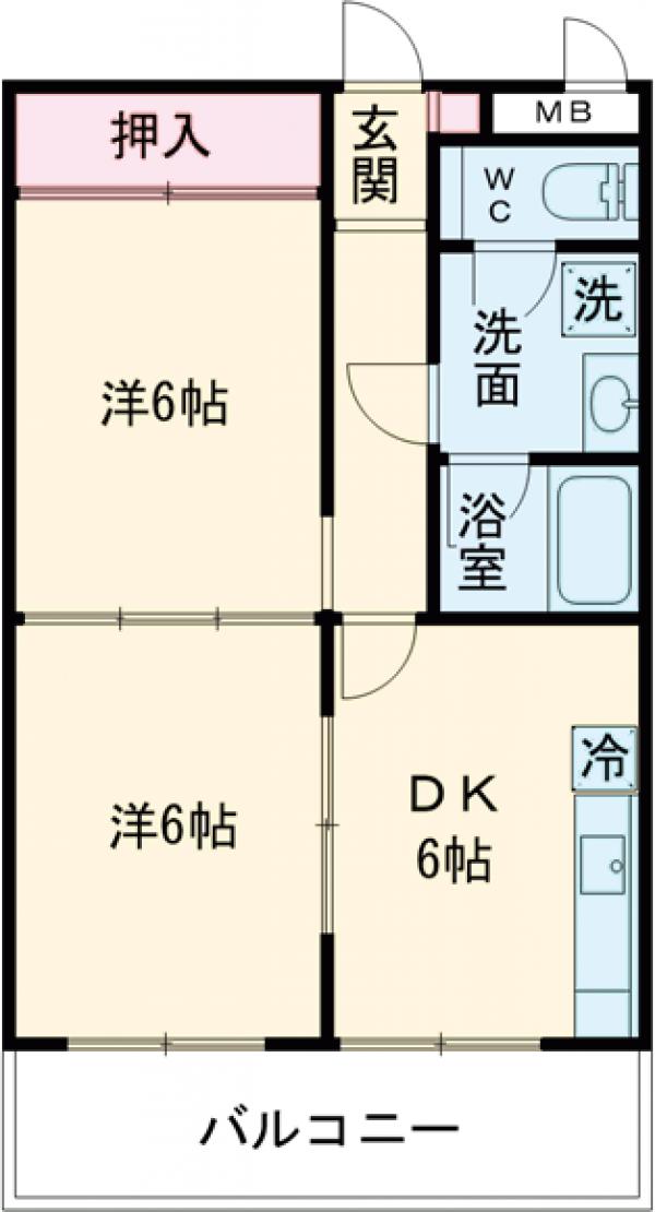 東府中マンションの間取り