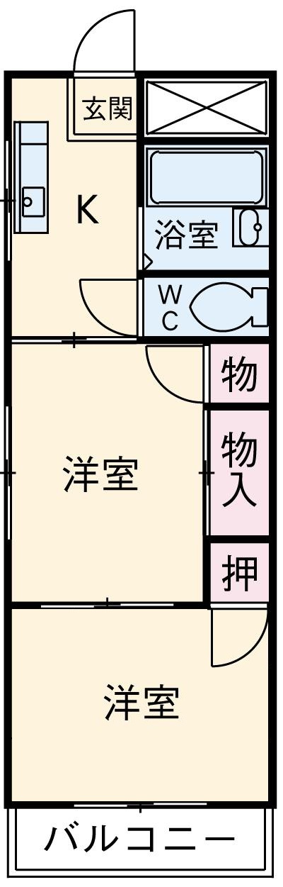 ハイム藤原の間取り