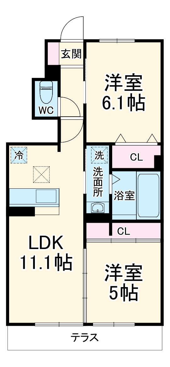 ドリームヴィラ Cの間取り