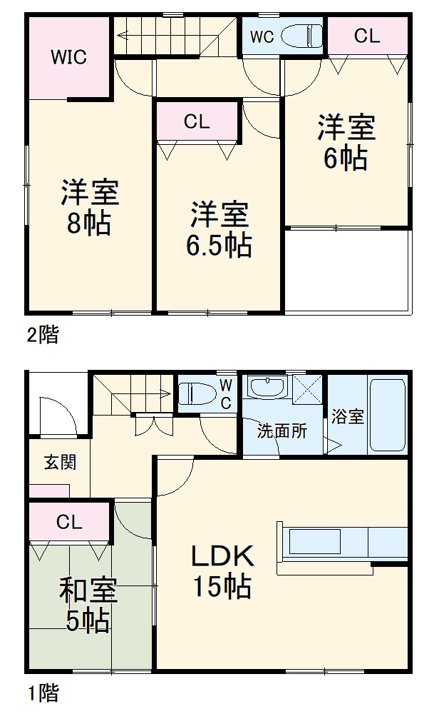 神野新田町戸建の間取り