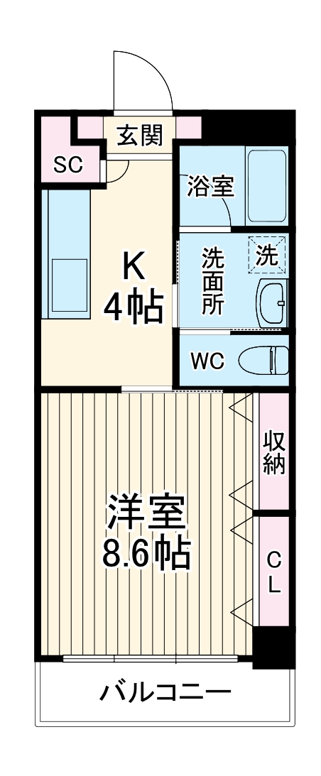 サンデュール藤が丘の間取り