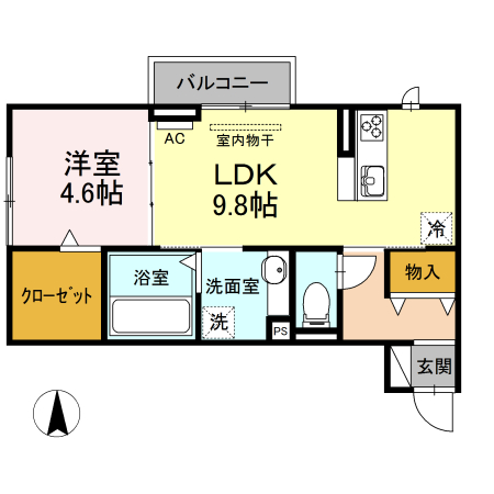 エミール Aの間取り