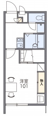 レオパレスFLORIAⅢの間取り