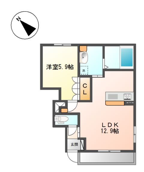 クレセント　ムーンの間取り