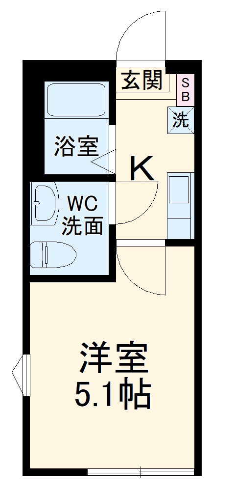 ロイド二子新地の間取り
