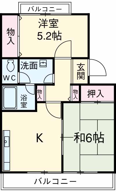 瑞光ハイツの間取り