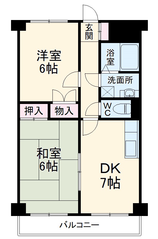 YMマンションアサヒの間取り