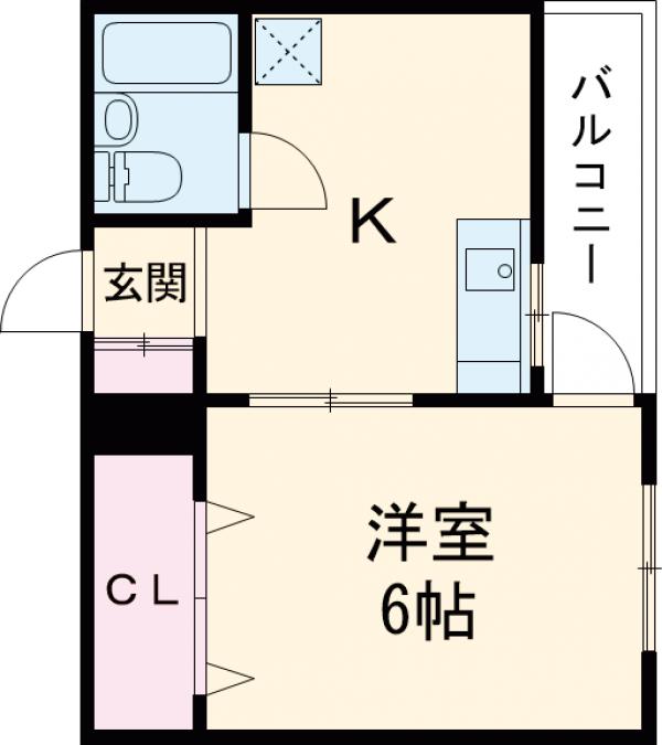 向島の完工年月(1984年1月)築の賃貸マンションの間取り