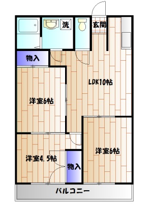 ドミール石川の間取り