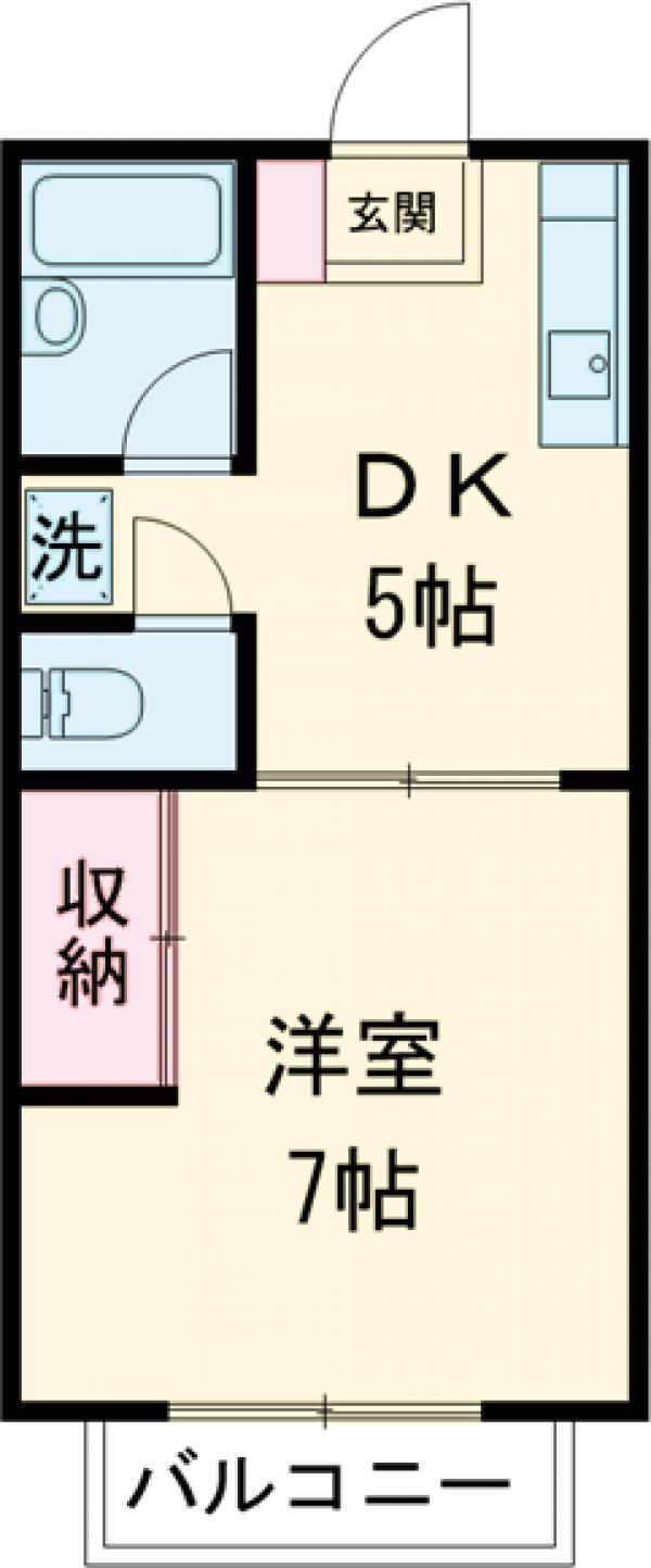 アクアコートⅡの間取り