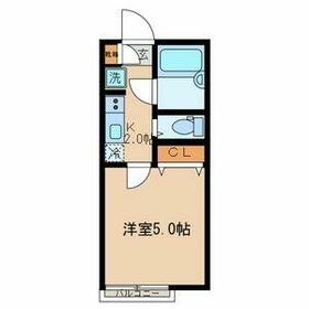 飛田給の完工年月(1988年1月)築の賃貸マンションの間取り