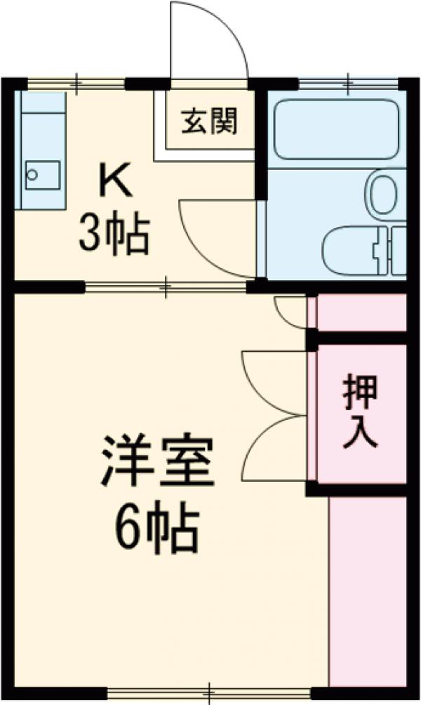 矢島ハイツの間取り