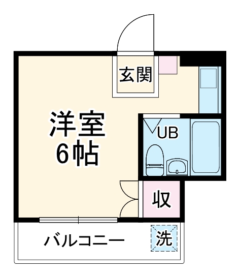 コーポリバーサイドの間取り