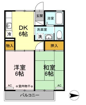 ルードルフィアタウンズ Aの間取り