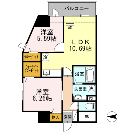 パーク リヴィエールの間取り