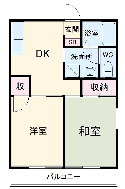ベルハイムⅡの間取り