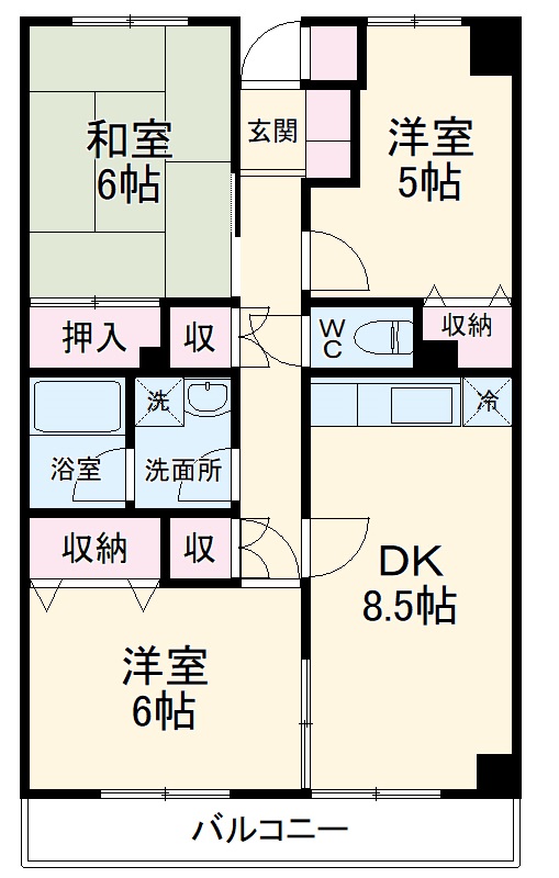 オークウッドⅠの間取り
