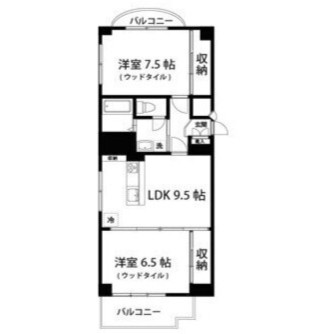 1437コーポの間取り